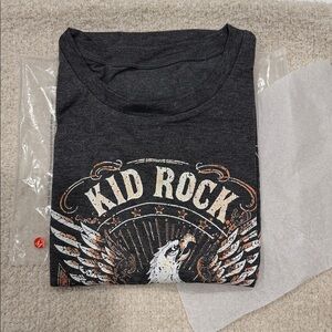 Graphic Kid Rock Women's Tee - Charcoal